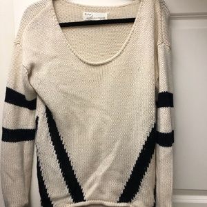 Geometric Striped Sweater
